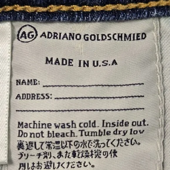 Adriano Goldschmied Jeans Women's Size 30 Tomboy Crop Relaxed Straight Capri Low - Picture 10 of 10